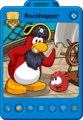 O antigo Cartão de Pinguim do Rockhopper.