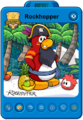 O Cartão de Pinguim do Rockhopper durante a Aventura Tropical.