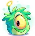 Um Puffle Alienígena Verde.