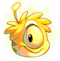 Puffle Alienígena Amarelo Interface da festa