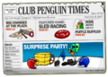 A capa do Club Penguin News #108.