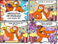 A história em quadrinhos da 473ª edição do Club Penguin News.